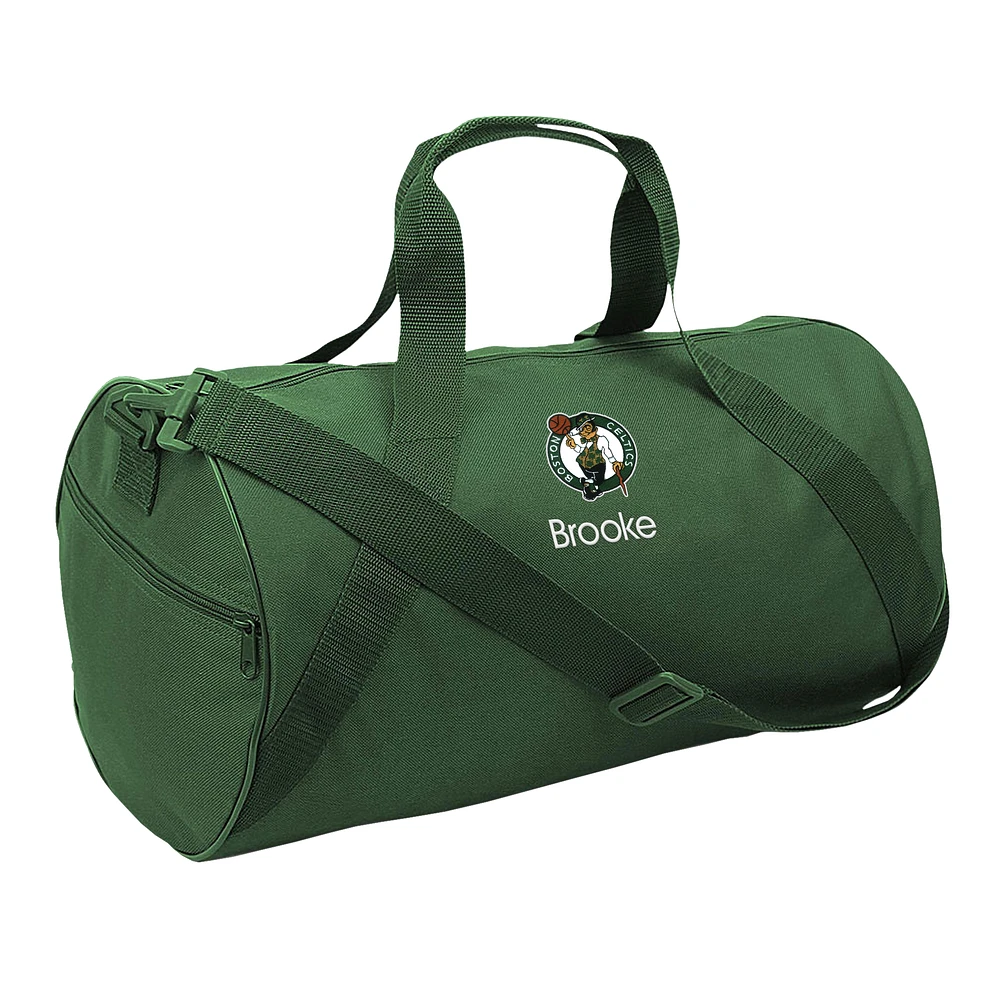 Youth Green Boston Celtics Personalized Duffel Bag