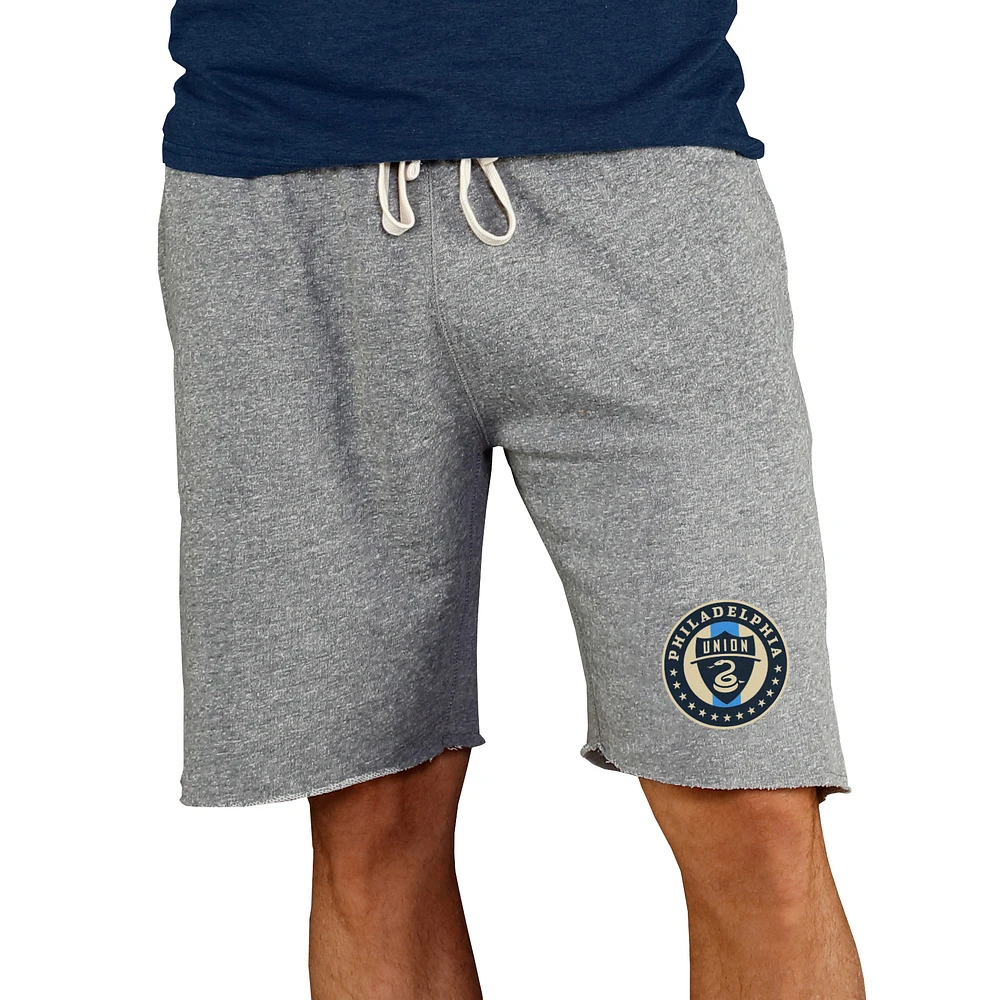 Men's Concepts Sport Gray Philadelphia Union Mainstream Terry Tri-Blend Shorts