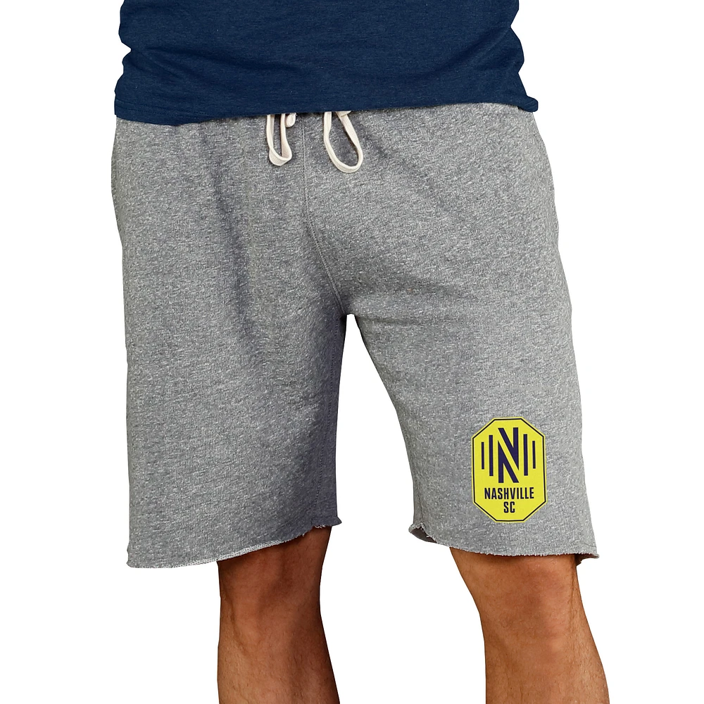 Men's Concepts Sport Gray Nashville SC Mainstream Terry Tri-Blend Shorts