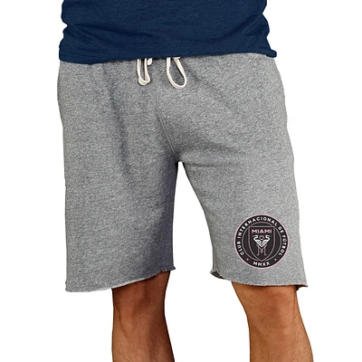 Men's Concepts Sport Gray Inter Miami CF Mainstream Terry Tri-Blend Shorts