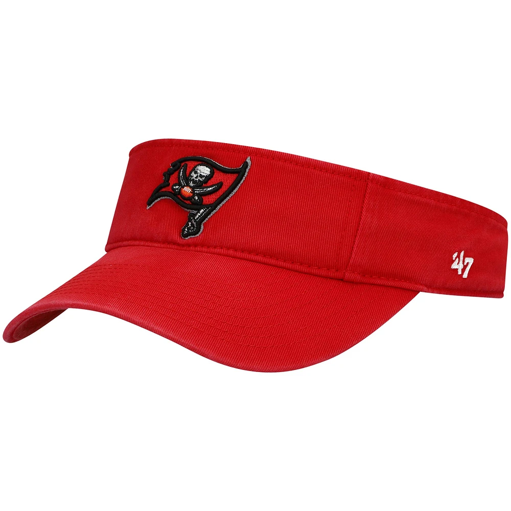 Men's '47 Red Tampa Bay Buccaneers Clean Up Visor