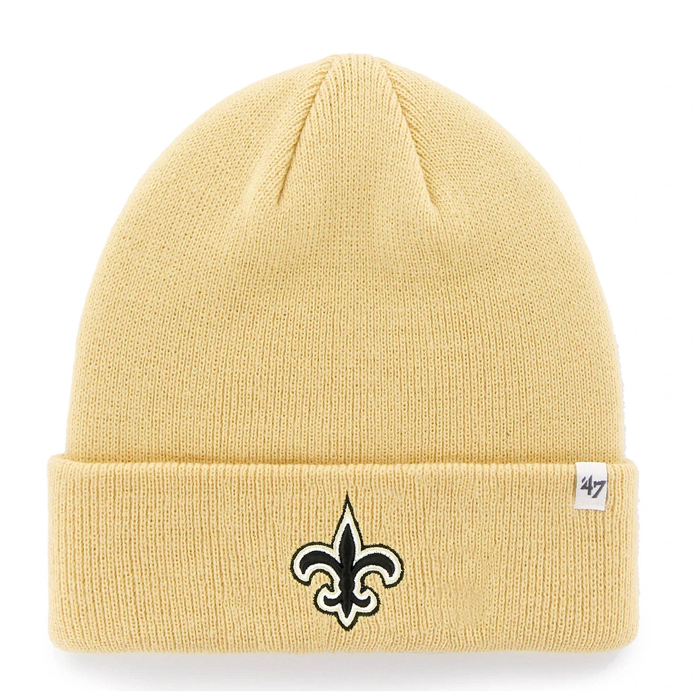 Men's '47 Gold New Orleans Saints Secondary Basic Cuffed Knit Hat
