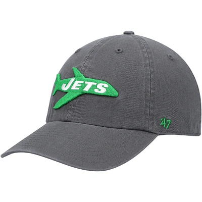 Men's '47 Charcoal New York Jets Clean Up Legacy Adjustable Hat