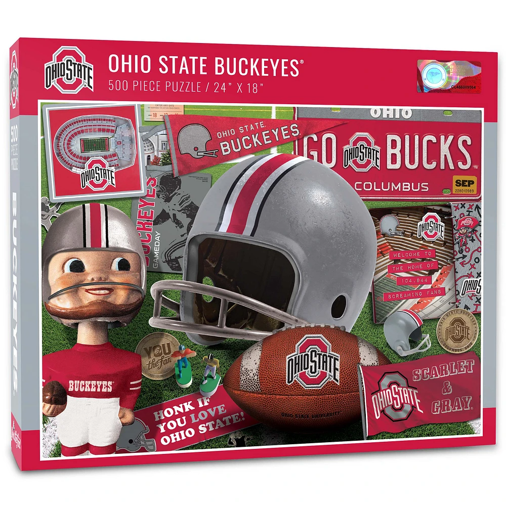 Ohio State Buckeyes 500-Piece Retro Series Puzzle