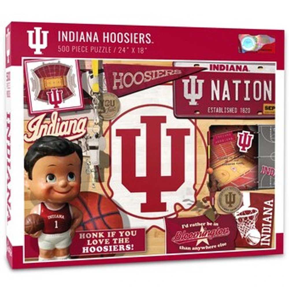 Indiana Hoosiers 500-Piece Retro Series Puzzle