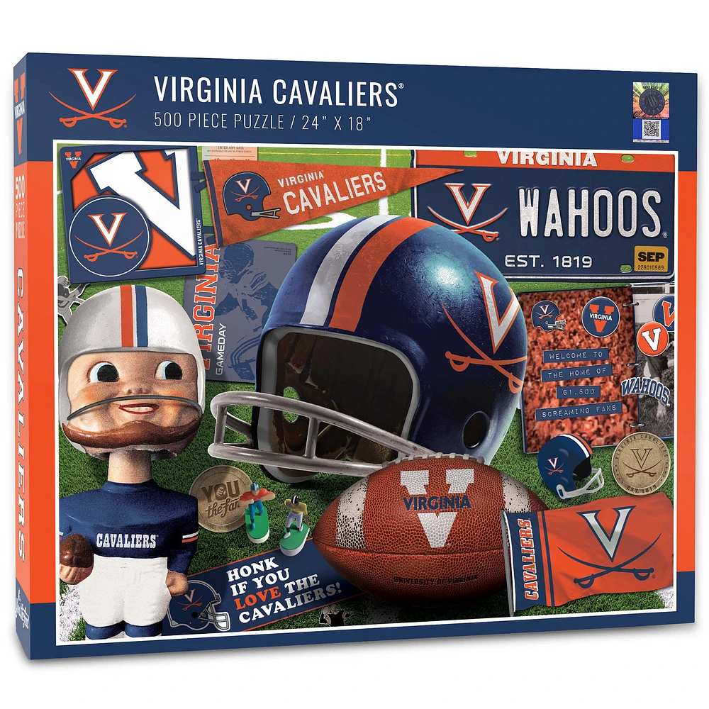 Virginia Cavaliers 500-Piece Retro Series Puzzle