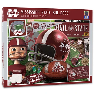 Mississippi State Bulldogs 500-Piece Retro Series Puzzle