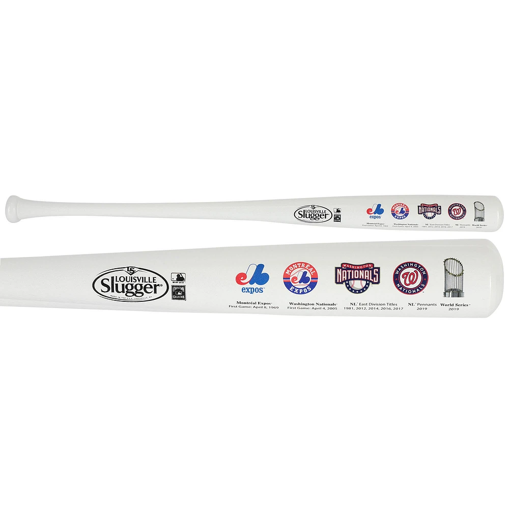 Washington Nationals 2019 World Series Champions Louisville Slugger 34" Silver Full Size Bat - Fanatics Exclusive