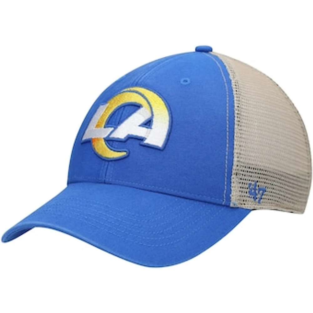 Men's '47 Royal/Natural Los Angeles Rams Flagship Logo MVP Snapback Hat