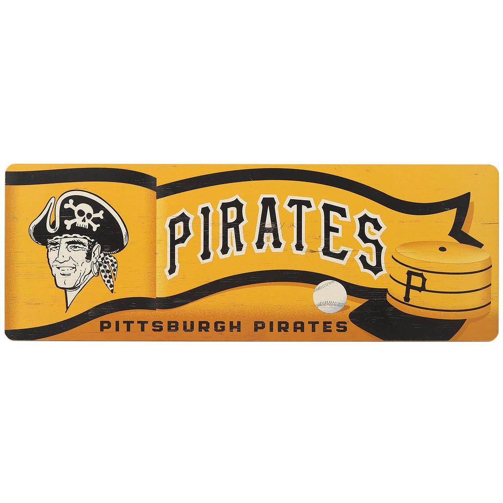 Pittsburgh Pirates 10" x 28" Traditions Wood Sign