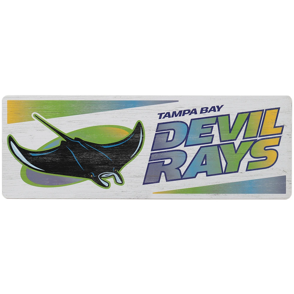 Tampa Bay Rays 10" x 28" Traditions Wood Sign