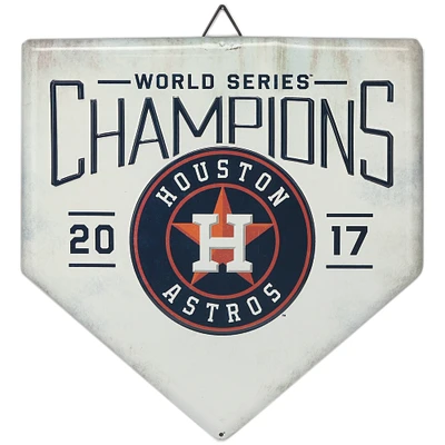 Houston Astros 12" x 12" World Series Home Plate Metal Sign