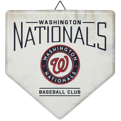 Washington Nationals 12" x 12" World Series Home Plate Metal Sign