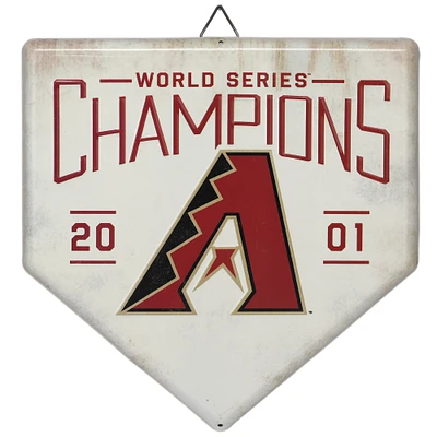 Arizona Diamondbacks 12" x 12" World Series Home Plate Metal Sign