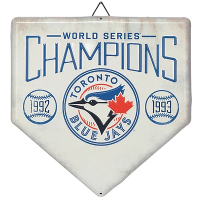 Toronto Blue Jays 12" x 12" World Series Home Plate Metal Sign