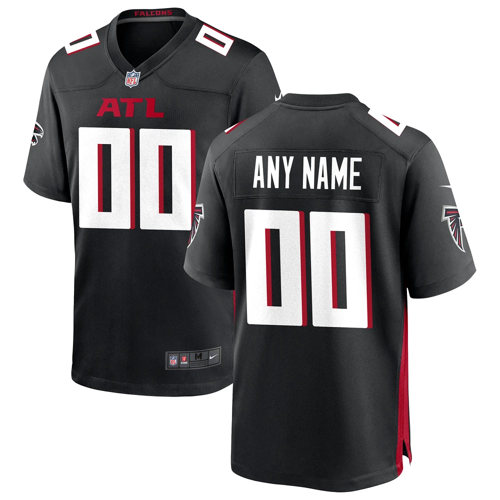 Men's Nike Black Atlanta Falcons Custom Game Jersey