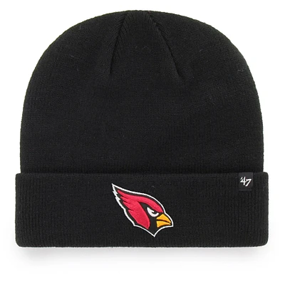 Youth '47 Black Arizona Cardinals Basic Cuffed Knit Hat