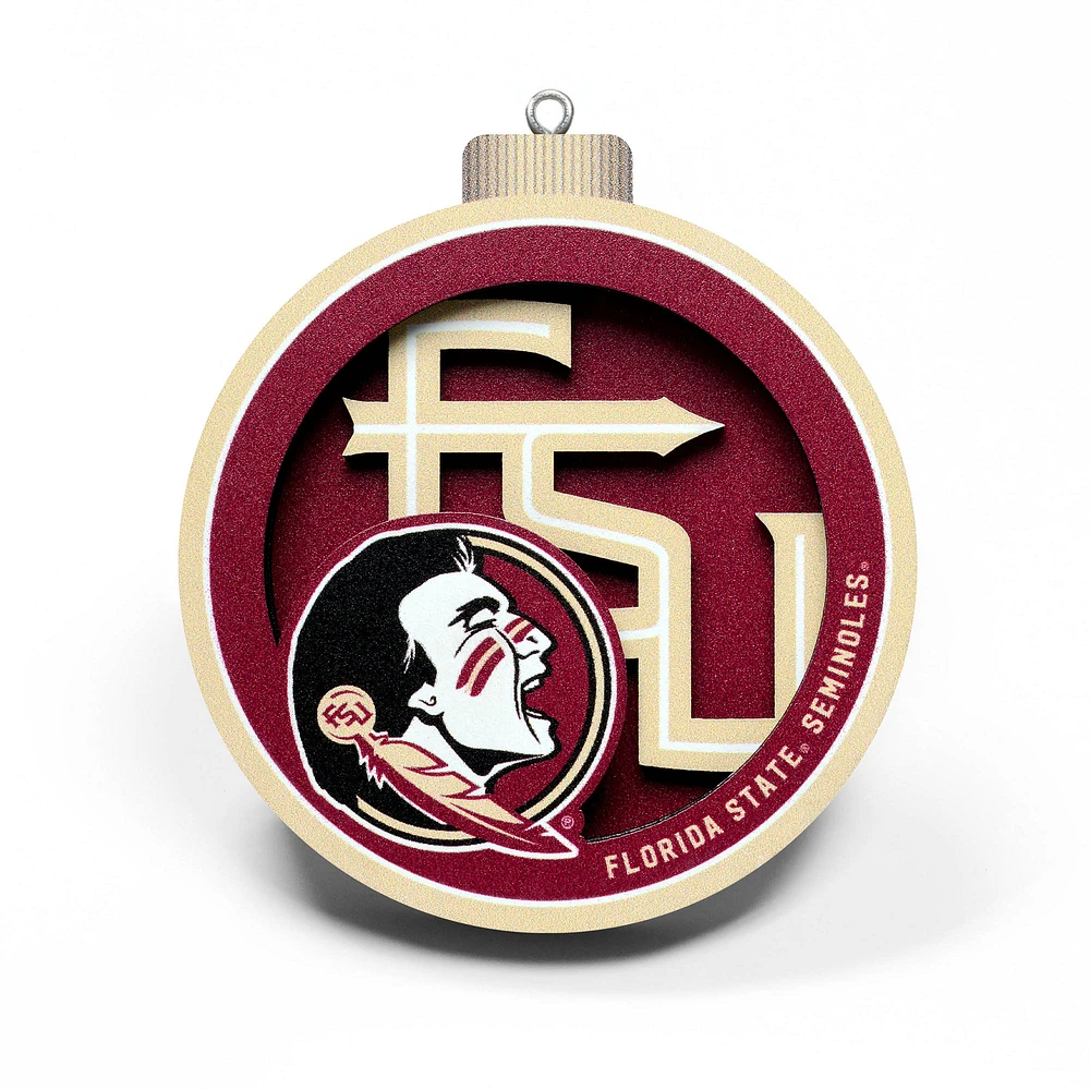 Florida State Seminoles 3D Logo Series Ornament