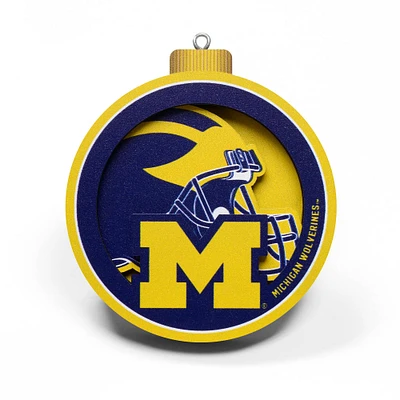 Michigan Wolverines 3D Logo Series Ornament