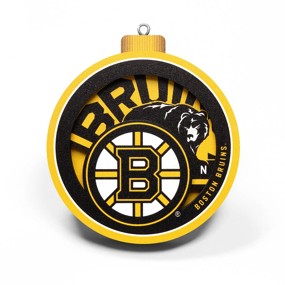 Boston Bruins 3D Logo Series Ornament