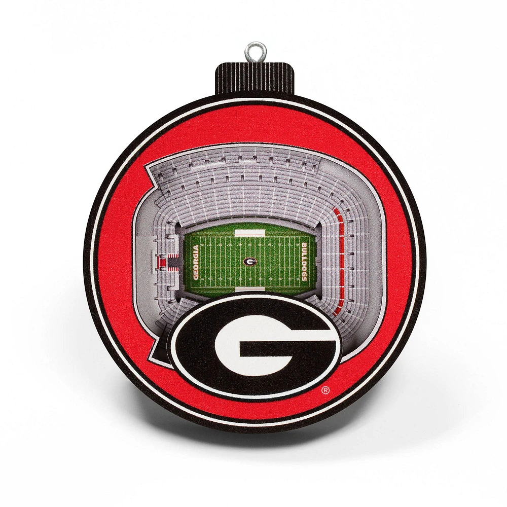 Georgia Bulldogs 3D Stadium Ornament