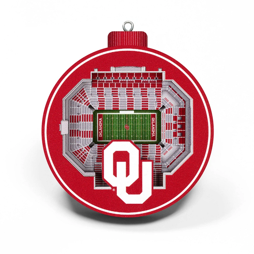 Oklahoma Sooners 3D Stadium Ornament