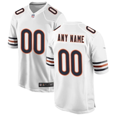 Men's Nike White Chicago Bears Custom Game Jersey