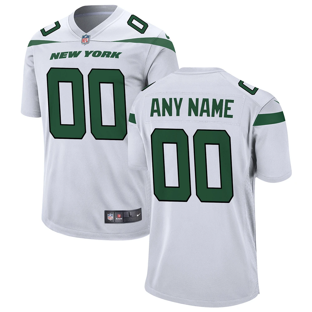 Men's Nike White New York Jets Custom Game Jersey