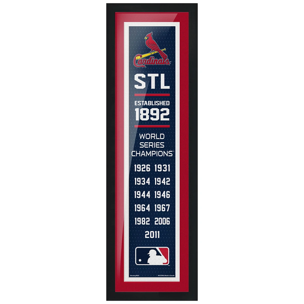 St. Louis Cardinals 6'' x 22'' Empire Framed Artwork
