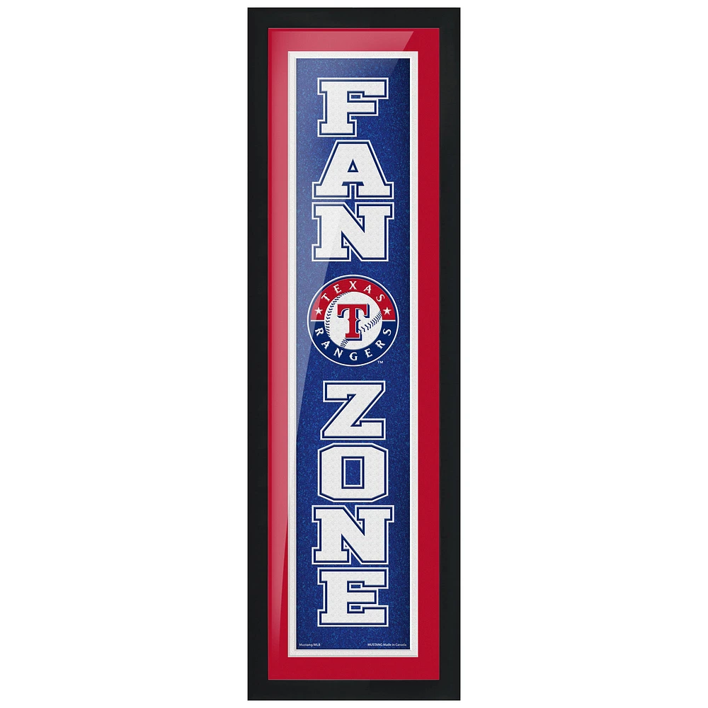 Texas Rangers 6'' x 22'' Fan Zone Framed Artwork