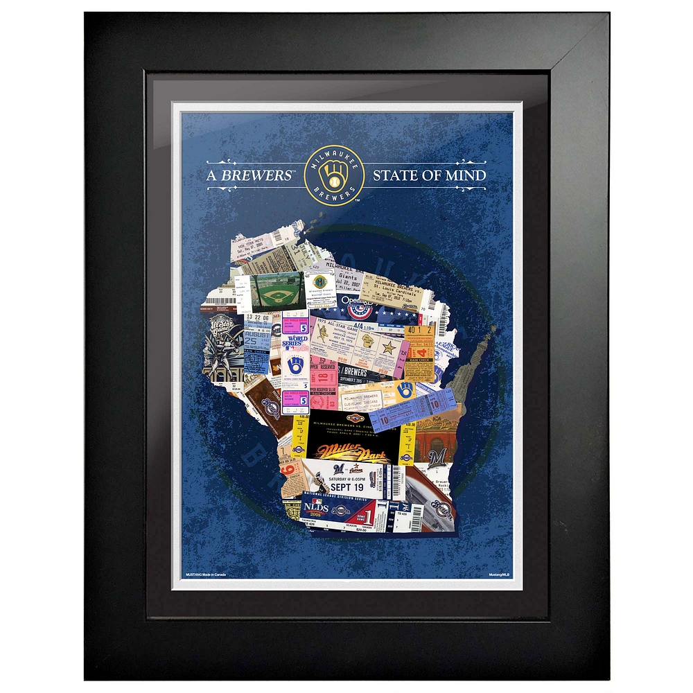 Milwaukee Brewers 12'' x 16'' State of Mind Wall Art