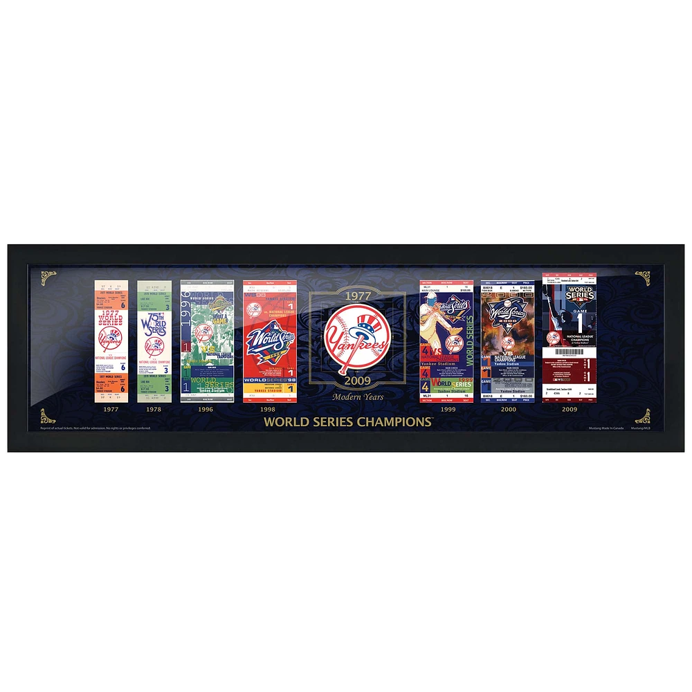 New York Yankees 6'' x 22'' Tickets to History: The Modern Day Wall Art