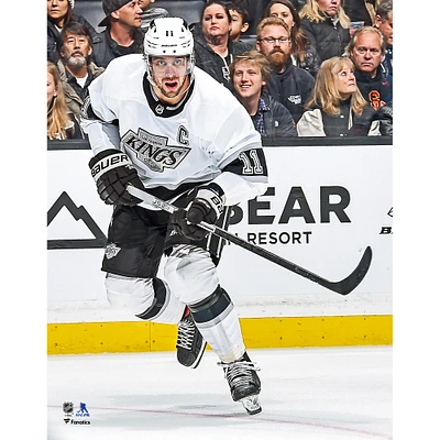 Anze Kopitar Los Angeles Kings Unsigned Throwback Alternate Jersey Skating Photograph