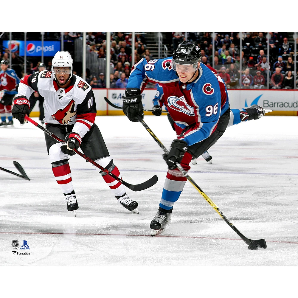 Mikko Rantanen Colorado Avalanche Unsigned Burgundy Jersey Shooting Photograph