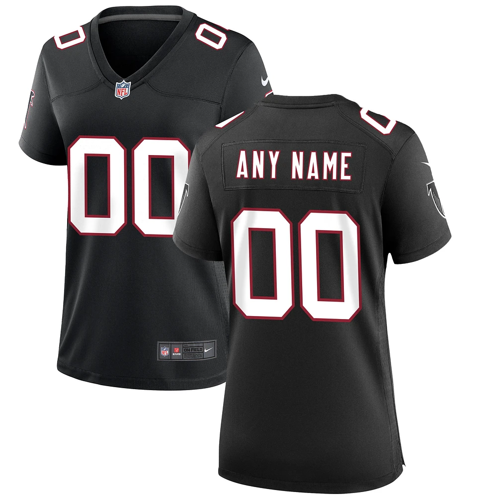 Women's Nike Black Atlanta Falcons Throwback Custom Game Jersey