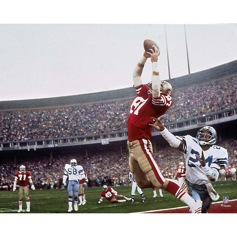 Dwight Clark San Francisco 49ers Unsigned 1981 NFC Championship "The Catch" Photograph