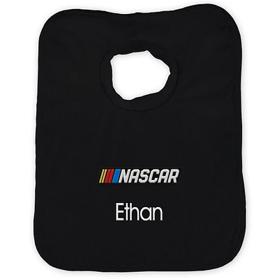 Newborn & Infant Black NASCAR Personalized Bib