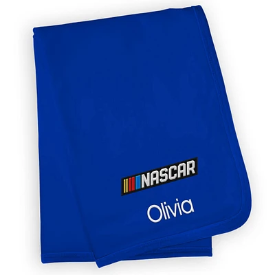 Newborn & Infant Royal NASCAR 30" x 36" Personalized Blanket