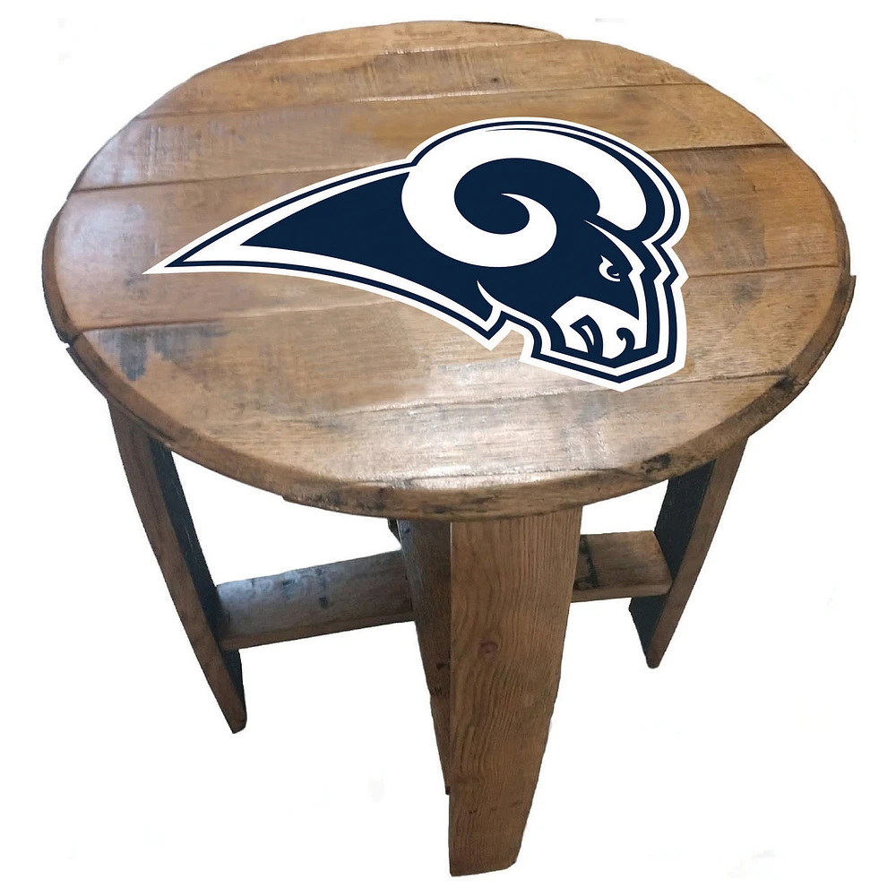 Imperial Los Angeles Rams Oak Barrel Table