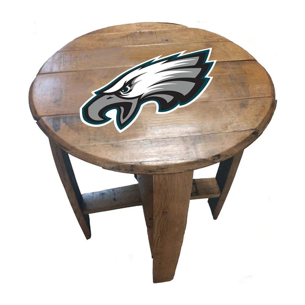 Imperial Philadelphia Eagles Oak Barrel Table