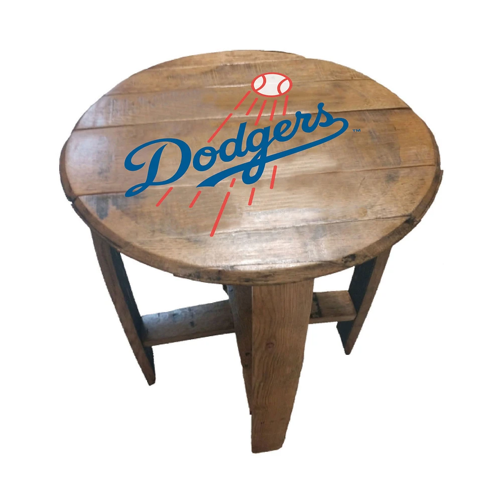 Imperial Los Angeles Dodgers Oak Barrel Table