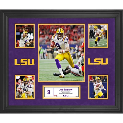 Joe Burrow LSU Tigers Framed 5-Photo Collage