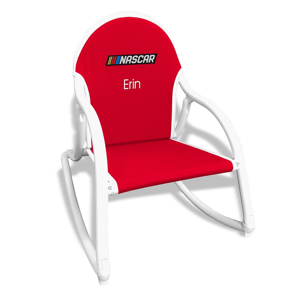Youth Red NASCAR Personalized Rocking Chair