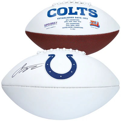 Jonathan Taylor Indianapolis Colts Autographed White Panel Football