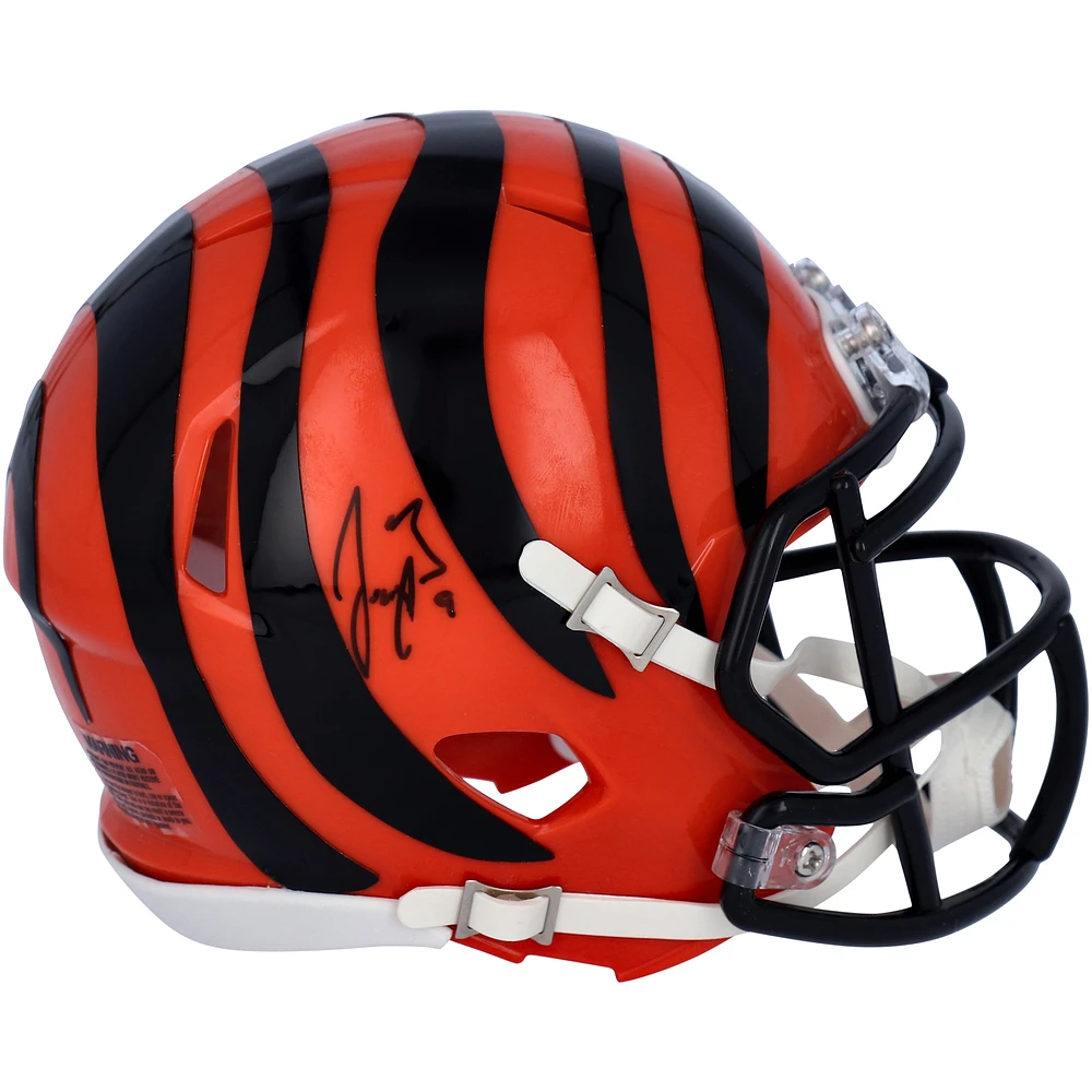 Joe Burrow Cincinnati Bengals Autographed Riddell Speed Mini Helmet