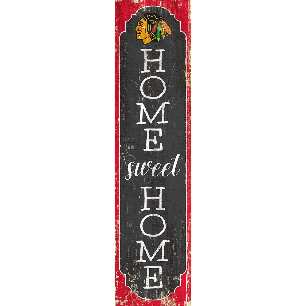 Chicago Blackhawks 24" Home Sweet Home Leaner Sign