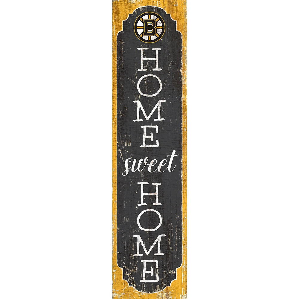 Boston Bruins 24" Home Sweet Home Leaner Sign