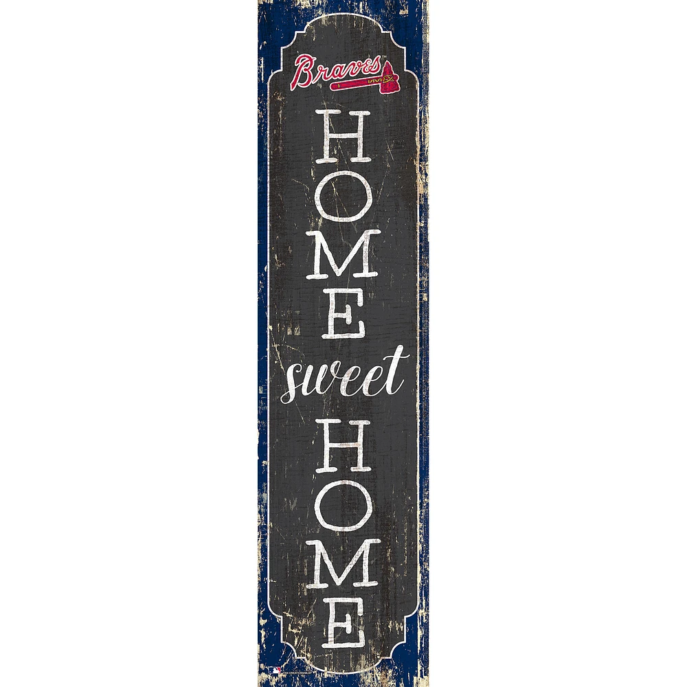 Atlanta Braves 24" Home Sweet Home Leaner Sign