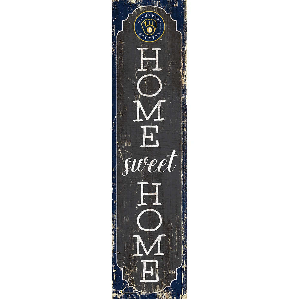 Milwaukee Brewers 24" Home Sweet Home Leaner Sign