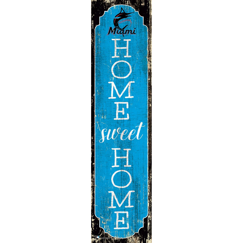 Miami Marlins 24" Home Sweet Home Leaner Sign